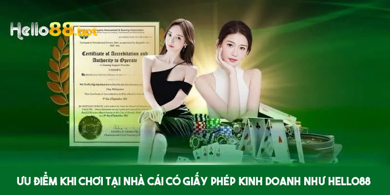 Lợi ích nhận được khi tham gia Hello88 - nhà cái có giấy phép kinh doanh