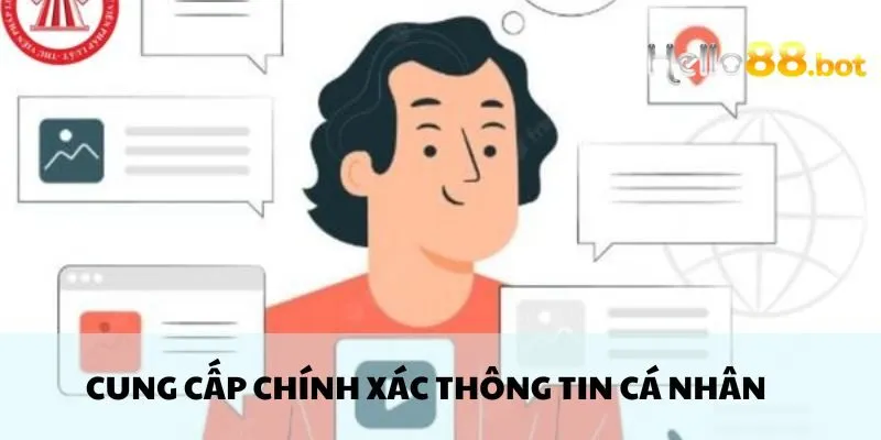 Cam kết điền thông tin cá nhân đúng biểu mẫu
